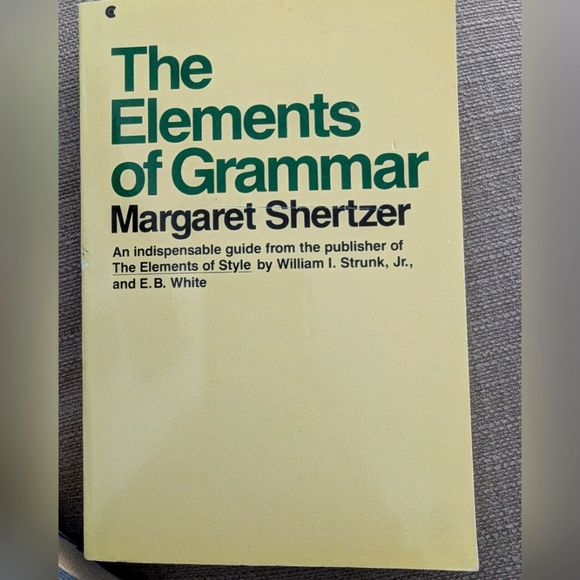 Elements of Grammar by Margaret Schertzer (1986, Trade Paperback) - Picture 1 of 4